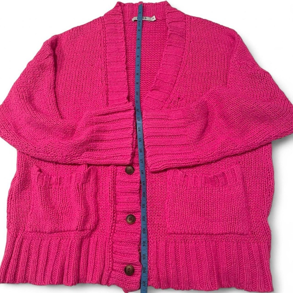 Size: Medium l Hot Pink Oversized Cardigan